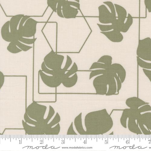 Fabric Moda Stone Monstera Geo Potted by the Quarter Yard 26142-12