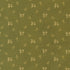 Olive green fabric with a repeating pattern of small cream-colored flowers and leaves.
