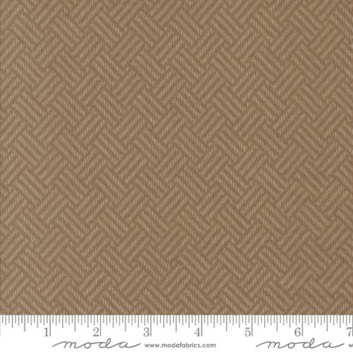Fabric Moda Teak Basket Weave Prairie Gatherings Flannels by the Quarter Yard 49312-14F