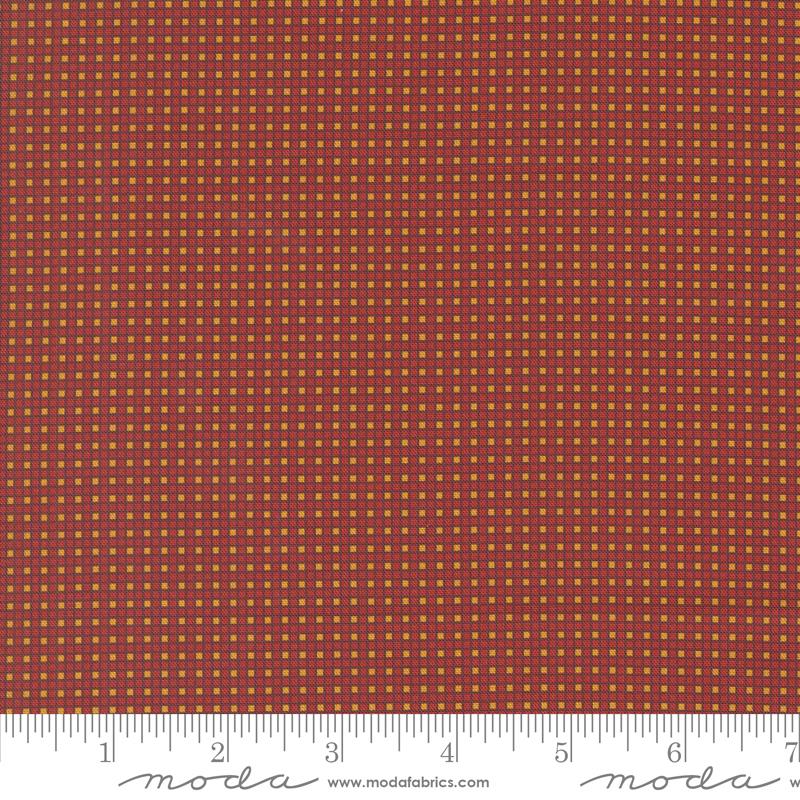Fabric Moda Turkey Red Hopscotch Sally's Stitches by the Quarter Yard ...