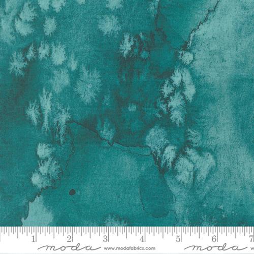 Fabric Moda Turquoise Flow Soulstice by the Quarter Yard 8433-146