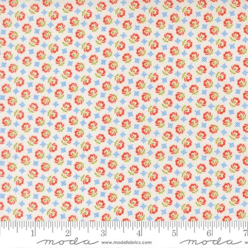Fabric Moda Whipped Cream Prairie Toss Rosie by the Quarter Yard 35425-11