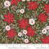 Fabric Moda Wintergreen Poinsettia Berry and Pine by the Quarter Yard 5240-13
