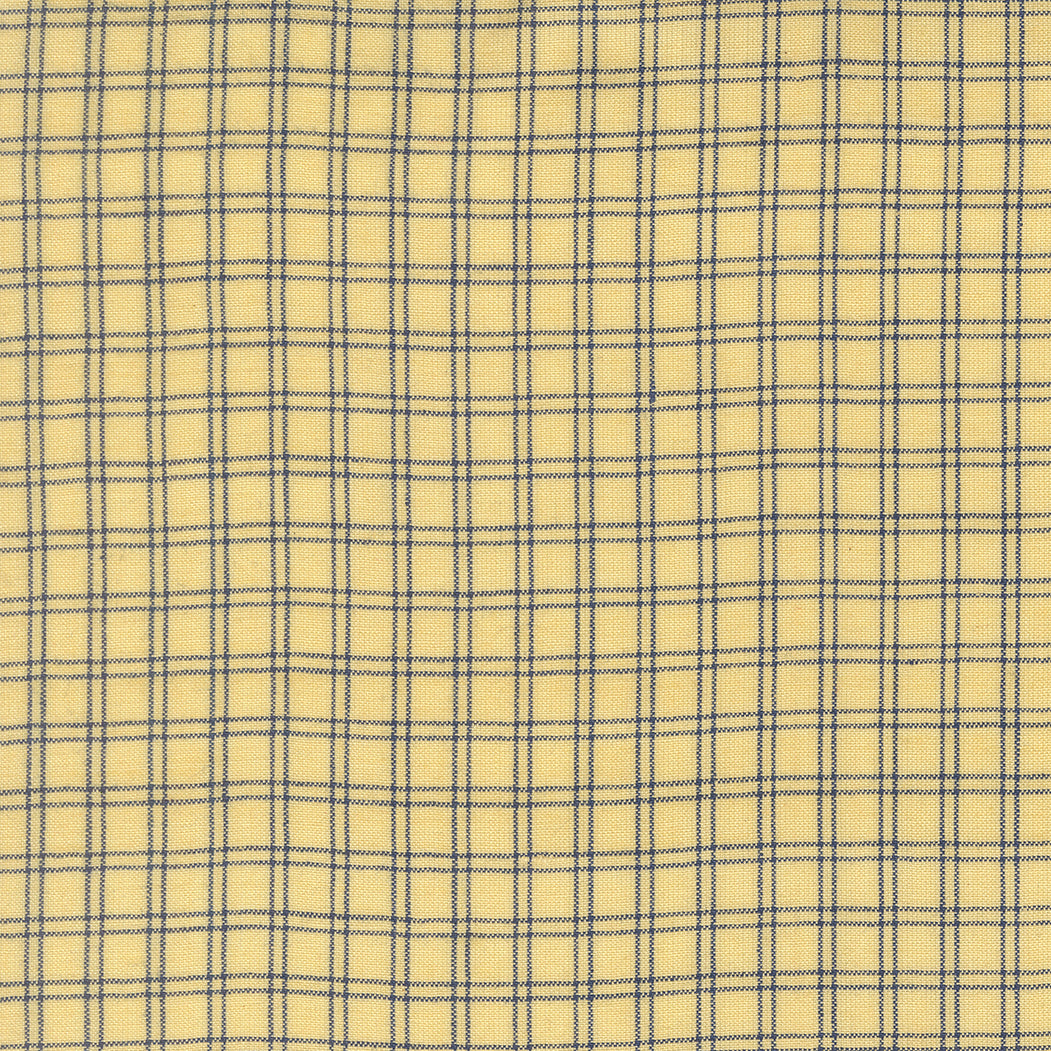 Fabric Moda Wovens Canary Woven Check Summer Solstice by the Quarter Yard 12224-15