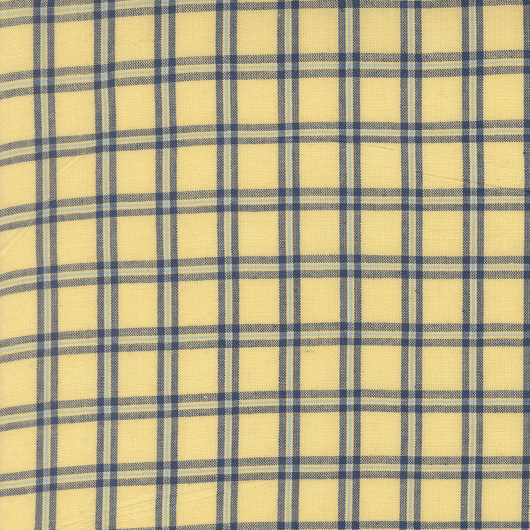 Fabric Moda Wovens Canary Woven Check Summer Solstice by the Quarter Yard 12224-16