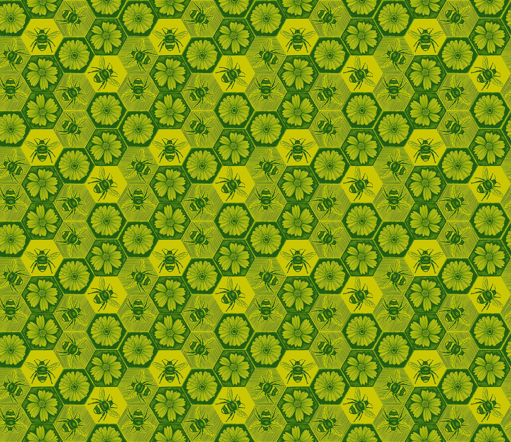 Fabric Northcott Anna Maria Citrus Busy Indelible Ink by the Quarter Yard AMT1005-71C