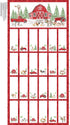 Fabric Northcott Barnyard Christmas Advent Panel 28809-24
