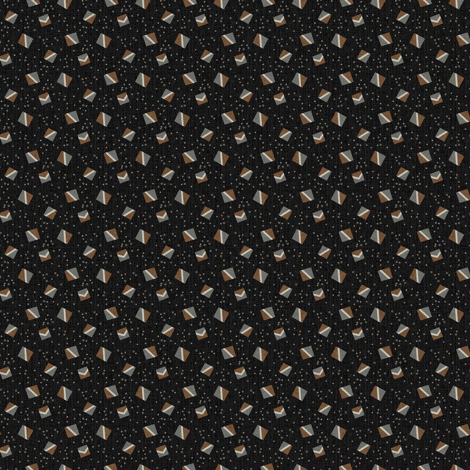 Fabric Northcott Black Small Block Toss Flannel Haberdashery by the Quarter Yard F28546-99