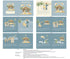 Fabric Northcott Blue Nativity Book Panel DP28994-42