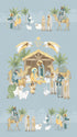 Fabric Northcott Blue Nativity Panel DP28990-42