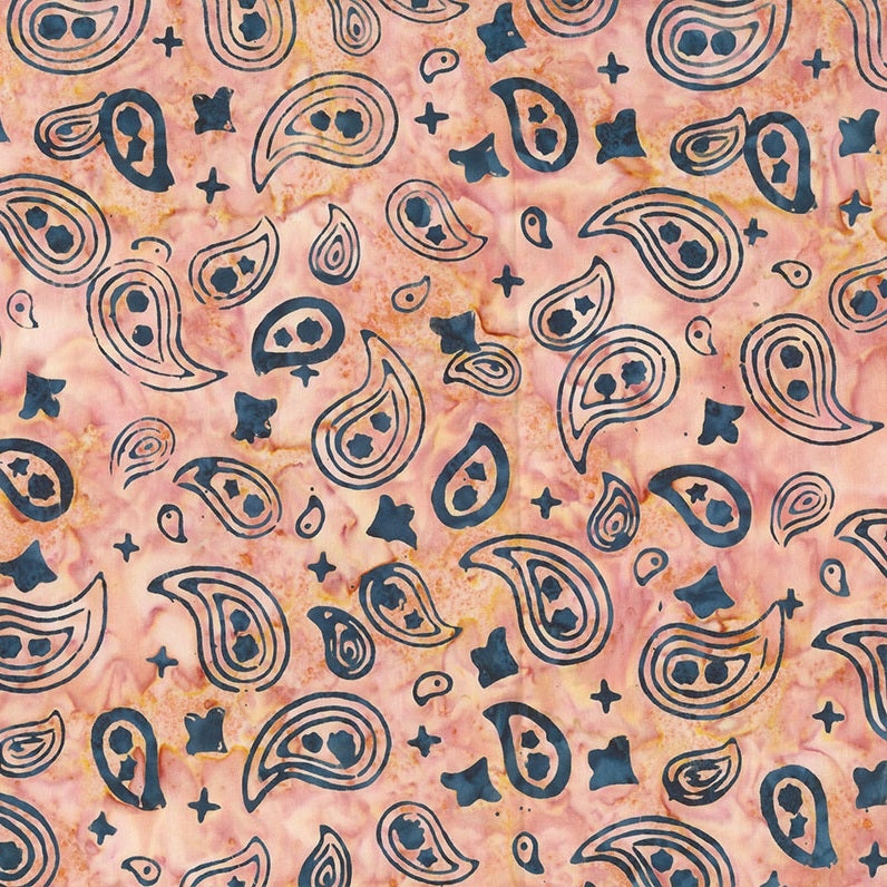 Fabric Northcott Blush Bandana Saddle Up Banyan Batiks by the Quarter Yard 83722-21
