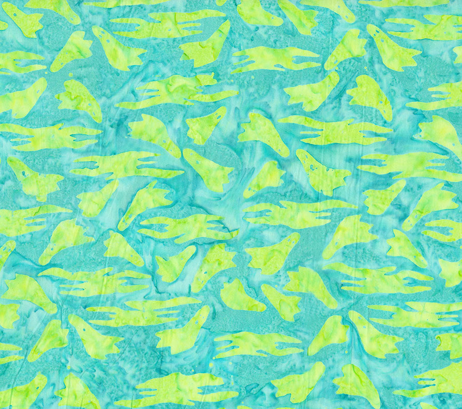 Fabric Northcott Caribbean Ghosts & Clouds Happy Haunting Banyan Batiks by the Quarter Yard 83710-61
