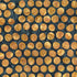 Pattern of gold circles on a dark blue background