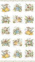 Fabric Northcott Country Mouse White Scenic Block Panel DP29005-10