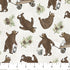 Fabric Northcott Cream Bear Toss Bear Necessities by the Quarter Yard 28623-11