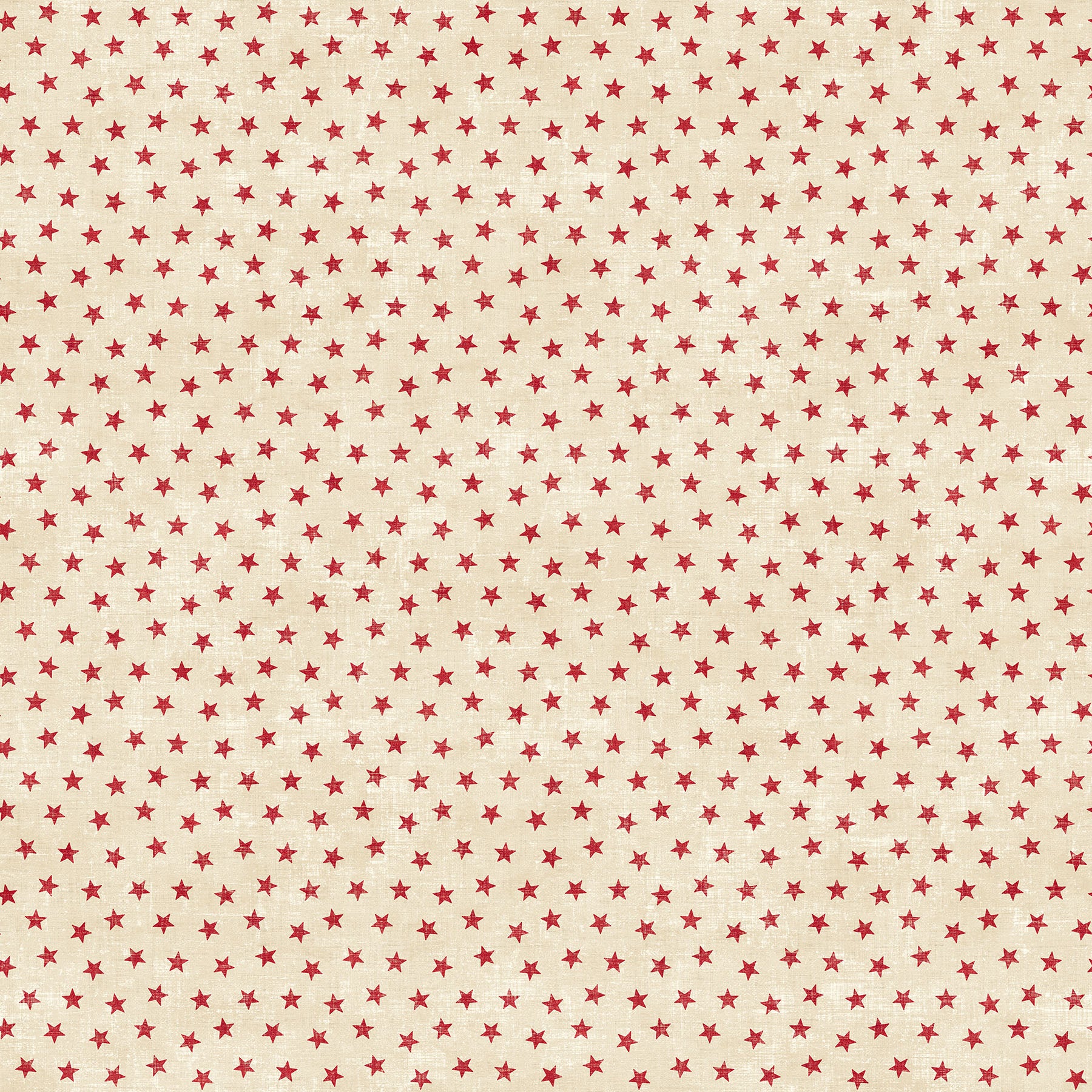 Fabric Northcott Cream/Red Stars American Heartland by the Quarter Yard 28737-11
