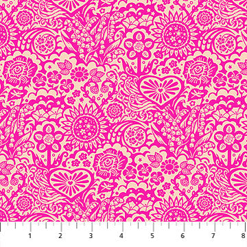 Fabric Northcott Haute Little Heaven Yesterday by the Quarter Yard AMT156-28L