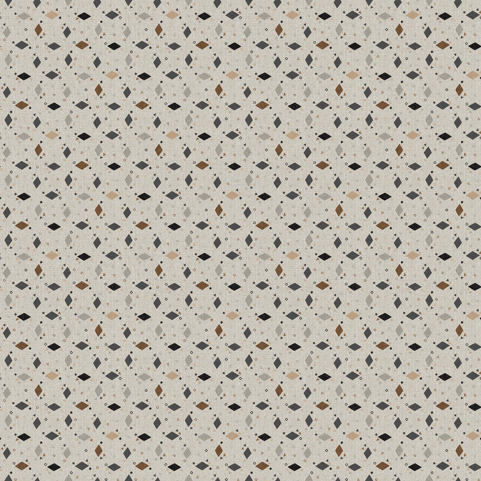 Fabric Northcott Light Gray Diamond Toss Flannel Haberdashery by the Quarter Yard F28549-92
