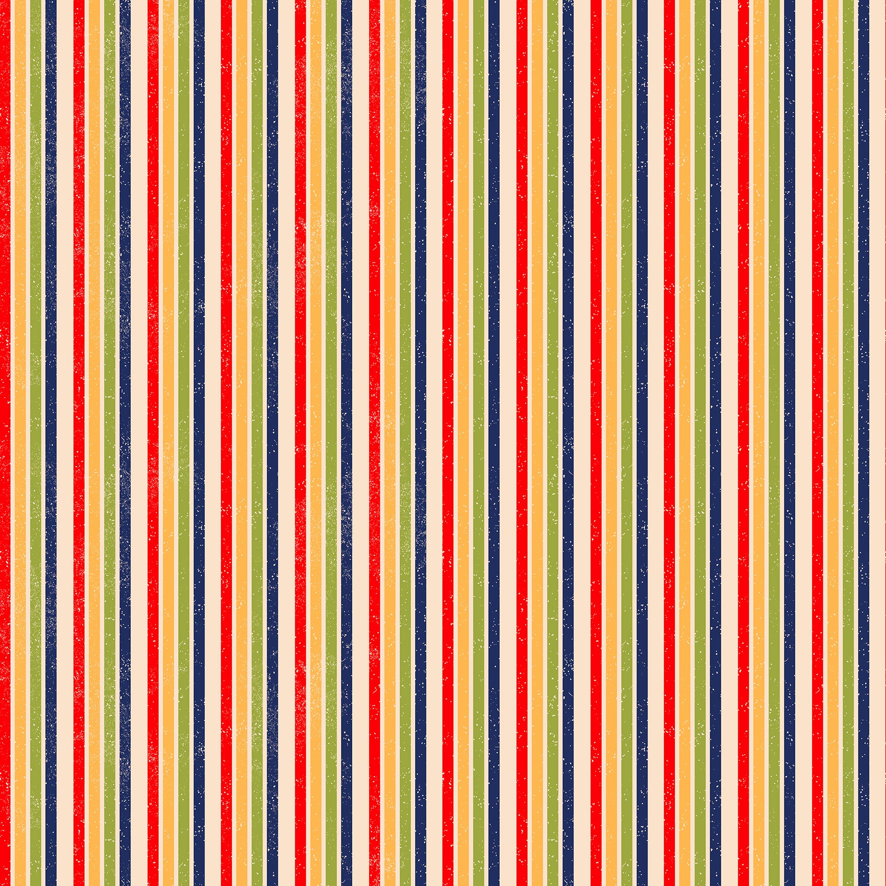 Fabric Northcott Multi Rustic Stripe Camping Therapy by the Quarter Yard 10634-12
