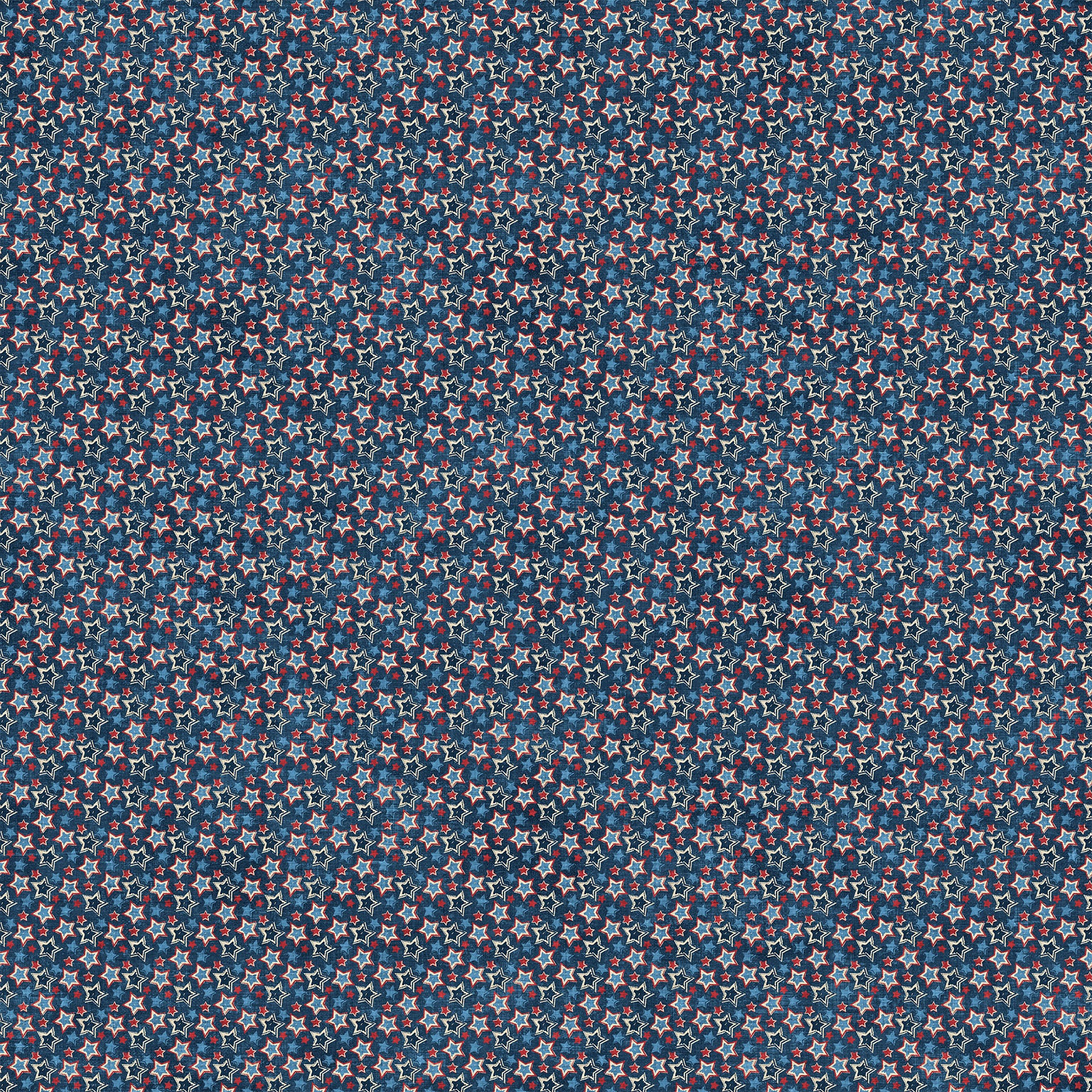 Fabric Northcott Navy Star Toss American Heartland by the Quarter Yard 28735-49