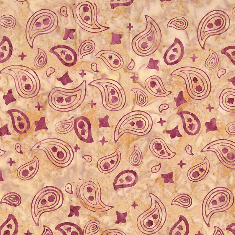 Fabric Northcott Peach Bandana Saddle Up Banyan Batiks by the Quarter Yard 83722-52