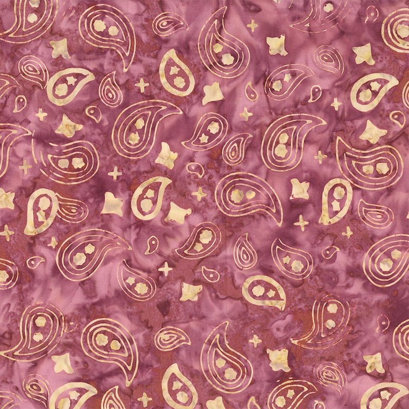 Fabric Northcott Raspberry Bandana Saddle Up Banyan Batiks by the Quarter Yard 83722-23