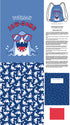 Fabric Northcott Shark Attack Bag Panel C28861-48