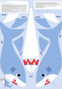 Fabric Northcott Shark Attack Minky Shark Panel MK28862-44