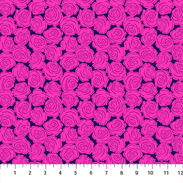 Fabric Northcott Swanky Rosette Yesterday by the Quarter Yard AMT159-49L