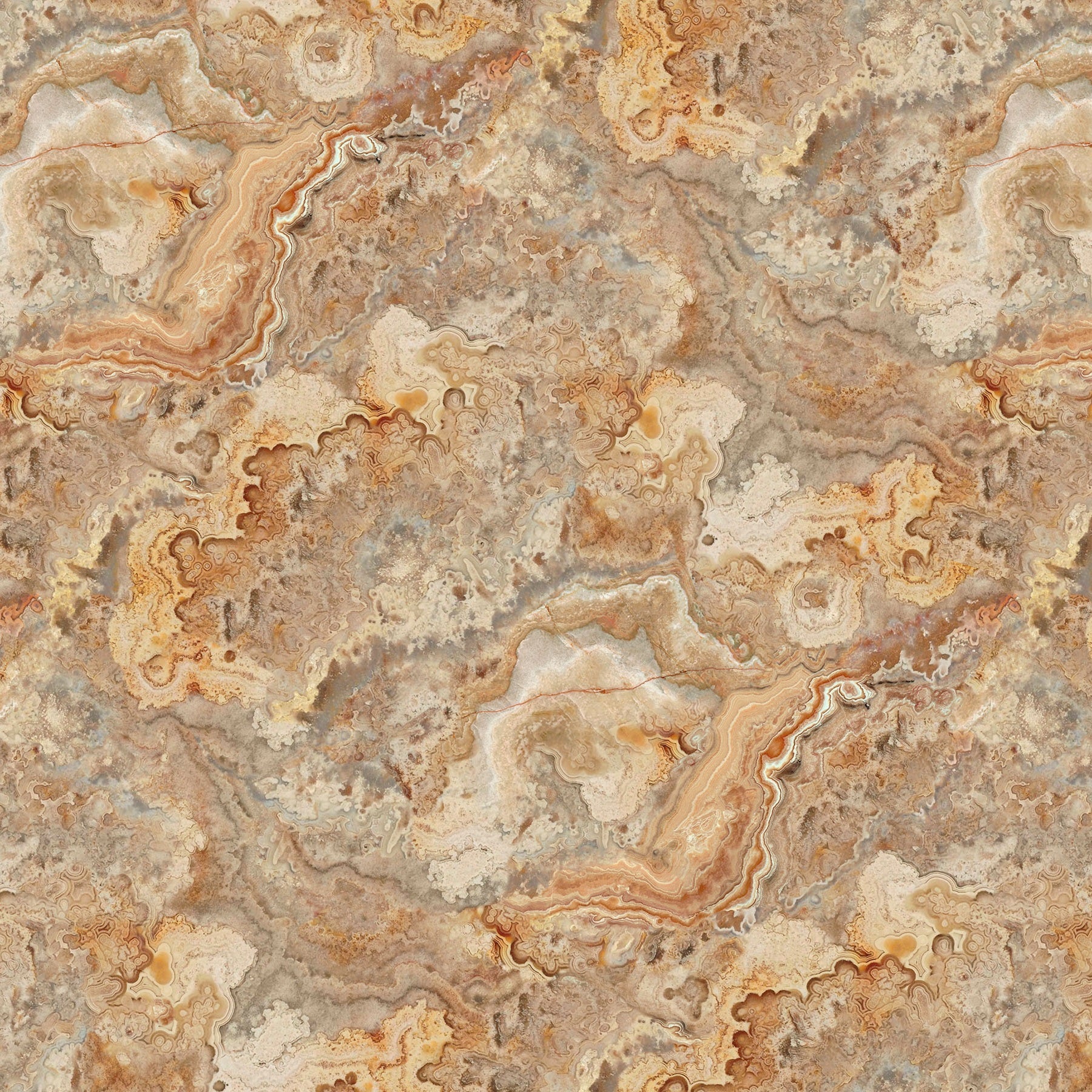 Fabric Northcott Tan Fungi Rooted Stonehenge by the Quarter Yard DP28770-12