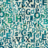 Fabric Northcott Teal Alpha Abstraction Banyan Batiks by the Quarter Yard 83810-63