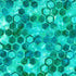 Fabric Northcott Teal Hexies Abstraction Banyan Batiks by the Quarter Yard 83813-63