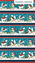 Fabric Northcott Teal Woodland Wishes Running Yardage by the Quarter Yard DP27901-66