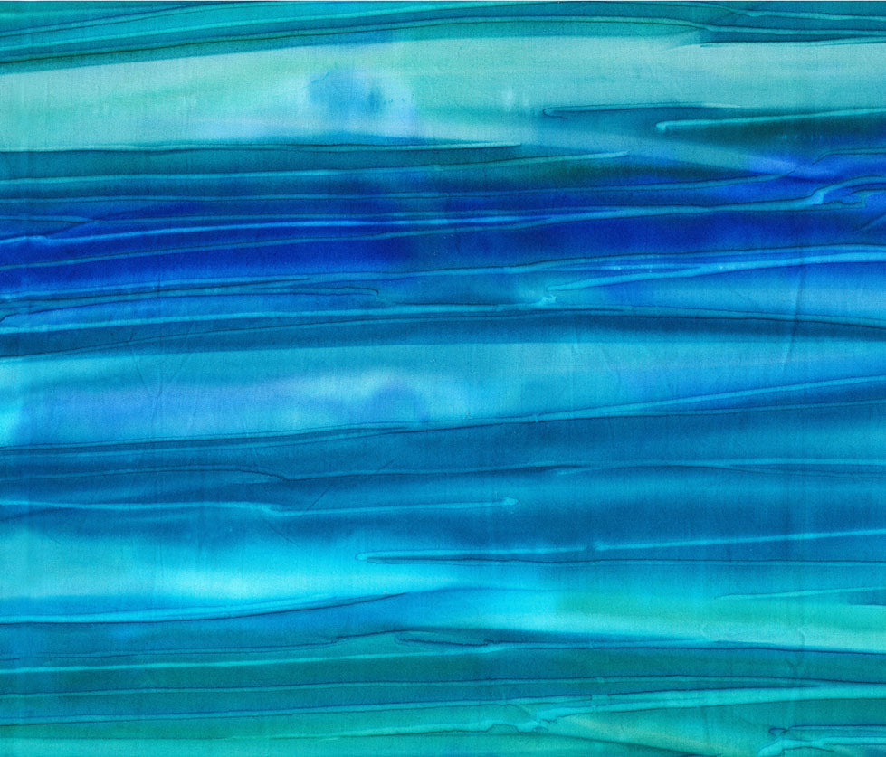 Fabric Northcott Turquoise Calcite Banyan Batiks by the Quarter Yard 83660-62