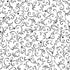 Fabric P & B Textiles Black/White Chalk Scrolls Morning Treat by the Quarter Yard MTRE6107-WK