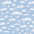 Fabric P & B Textiles Blue Passing Clouds Let's Go On An Adventure by the Quarter Yard LGOA5937-B