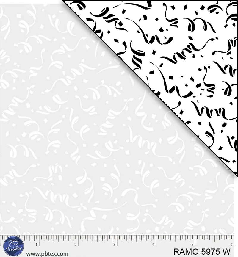 Fabric P & B Textiles Celebration Confetti Ramblings for Every Occasion by the Quarter Yard 5975W