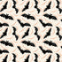 Fabric P & B Textiles Cream Batty Toss Midnight Masquerade by the Quarter Yard 6263-E