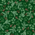 Fabric P & B Textiles Dark Green Berry and Pine First Frost 108" Wide Back by the Quarter Yard 6299-DG