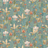 Fabric P & B Textiles Dark Teal Packed Animal Allover Mini Menagerie by the Quarter Yard MMEN6118-DT