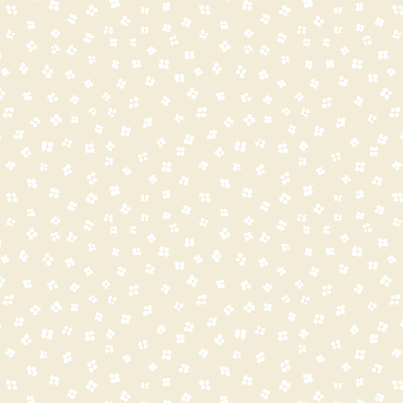 Fabric P & B Textiles Ecru Ditzy Dot Floral Things with Wings by the Quarter Yard TWWI6003-E