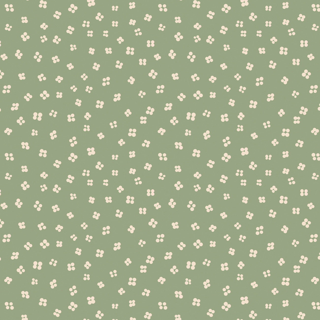 Fabric P & B Textiles Green Ditzy Dot Floral Things with Wings by the Quarter Yard TWWI6003-A