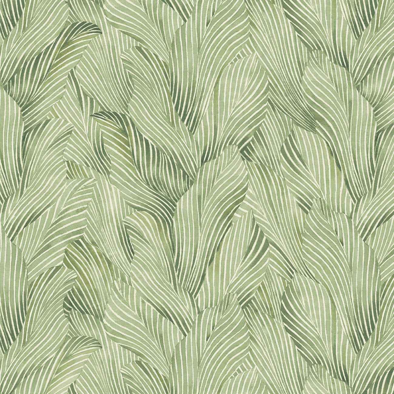 Fabric P & B Textiles Green Tonal Leaves Earth Tones 108" Wide Back by the Quarter Yard EARW05785-A