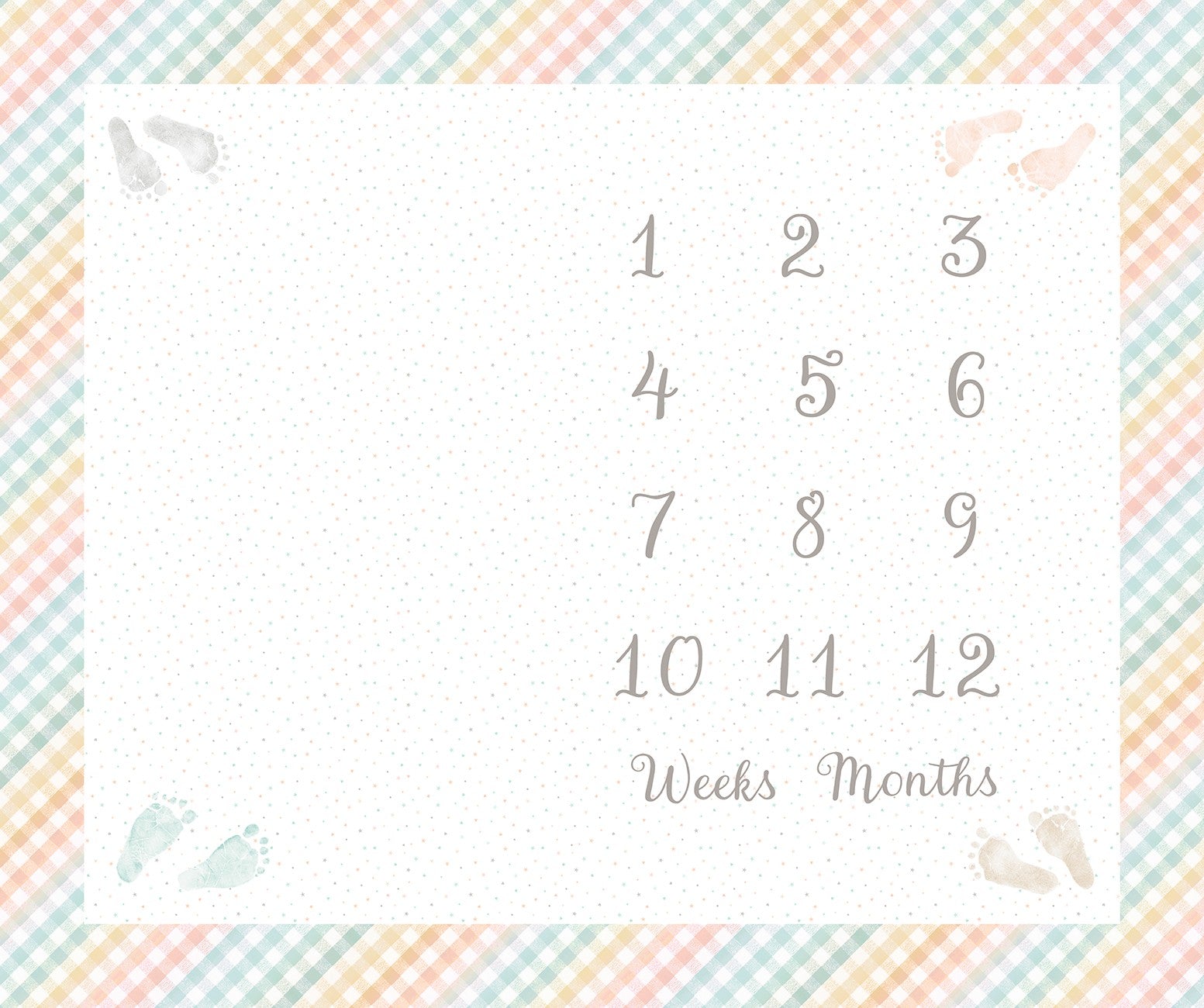 Fabric P & B Textiles How Old Am I? First Impressions in Flannel Quilting Panel 