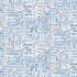 Fabric P & B Textiles Light Blue 4-Way Phrases Let's Go On An Adventure by the Quarter Yard LGOA-5936-LB