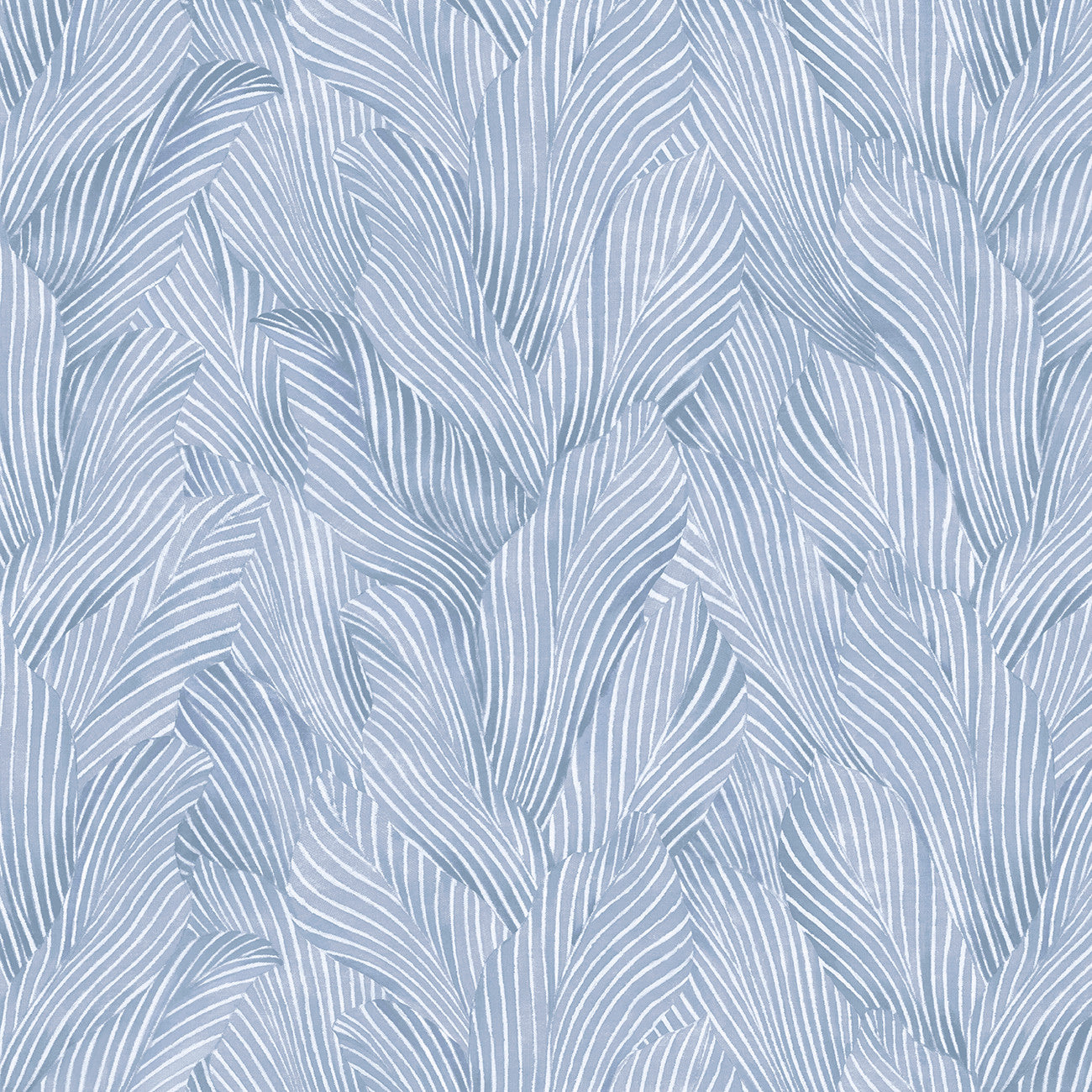 Fabric P & B Textiles Light Blue Tonal Leaves Earth Tones 108" Wide Back by the Quarter Yard EARW05785-LB