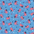 Fabric P & B Textiles Light Blue Tossed American Flags Patriotic Minis by the Quarter Yard PMIN6062-LB