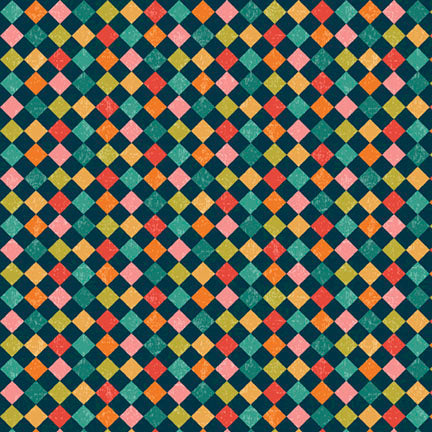 Fabric P & B Textiles Multi Diamonds Peace, Love, Pickleball by the Quarter Yard PLPI-6029-NMU