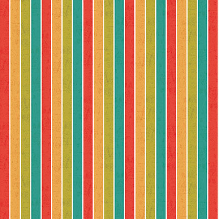 Fabric P & B Textiles Multi Ruled Stripe Peace, Love, Pickleball by the Quarter Yard PLPI-6030-MU