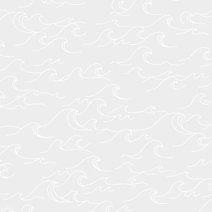 A repeating pattern of light gray wave outlines on a very light gray background.